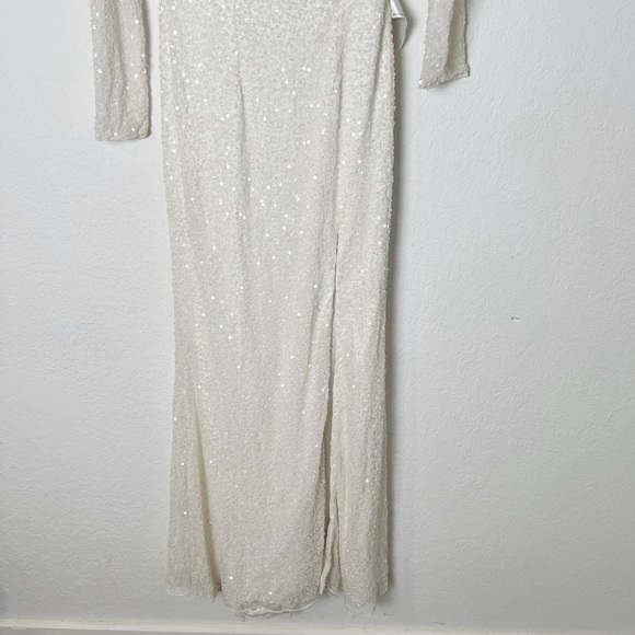 Mac Duggal Sequined One-Shoulder Gown - Picture 4 of 10